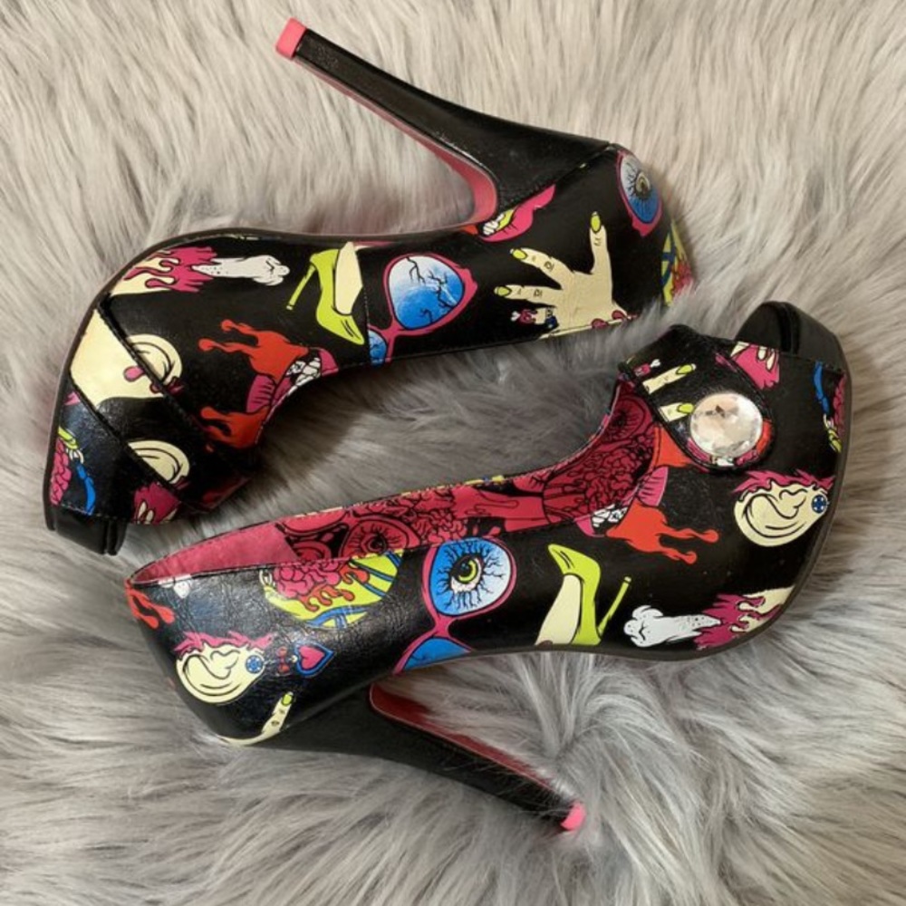 Iron Fist Glamour Platform Heels Body Parts Horror